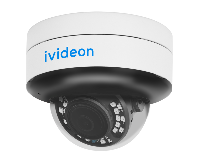 Ivideon 2530Z-MASD 5MP motorised varifocal dome IP Camera with microphone, PoE, microSD card support and Alarm Line-In/Out